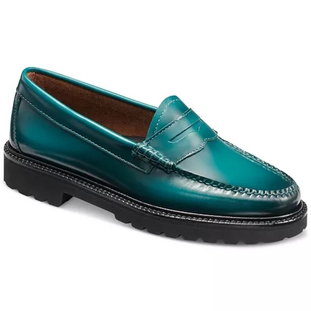 GH Bass Weejuns Whitney Candy Womens 7M Penny Loafer Shoes Fun Green - Picture 3 of 10